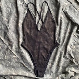 Forever 21 Metallic Bodysuit